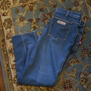 Braxton Stretch Vintage Classic Blue Straight Leg Jeans Sz 36x30